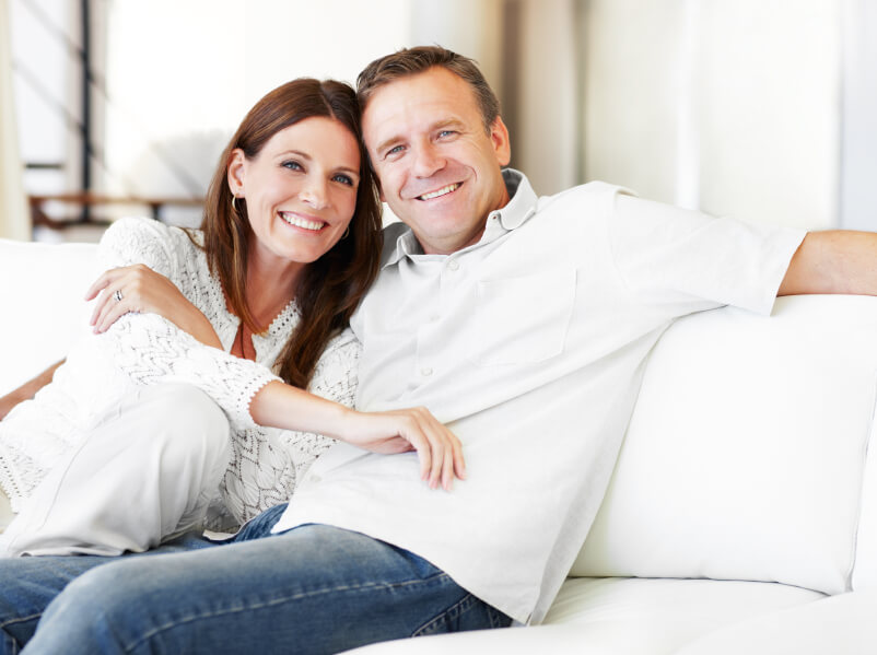 mature couple sitting